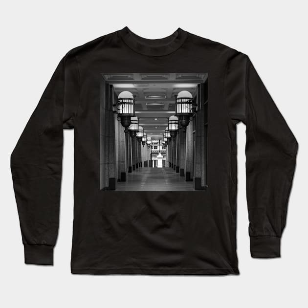 Melbourne's Hidden Gem: A Timeless Perspective of Collin Street Laneway Long Sleeve T-Shirt by Rexel99